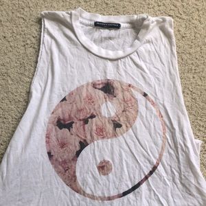 Brandy Melville Yin Yang Tank Top